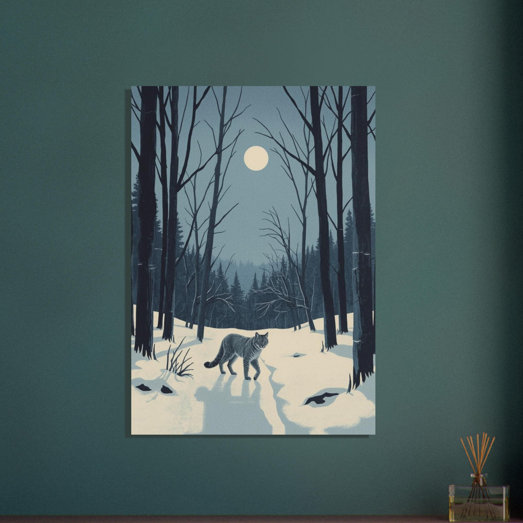 cat art print for the living room, soft painterly artwork on matte paper