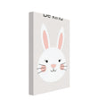 rabbit art print for the nursery, soft painterly artwork on matte paper