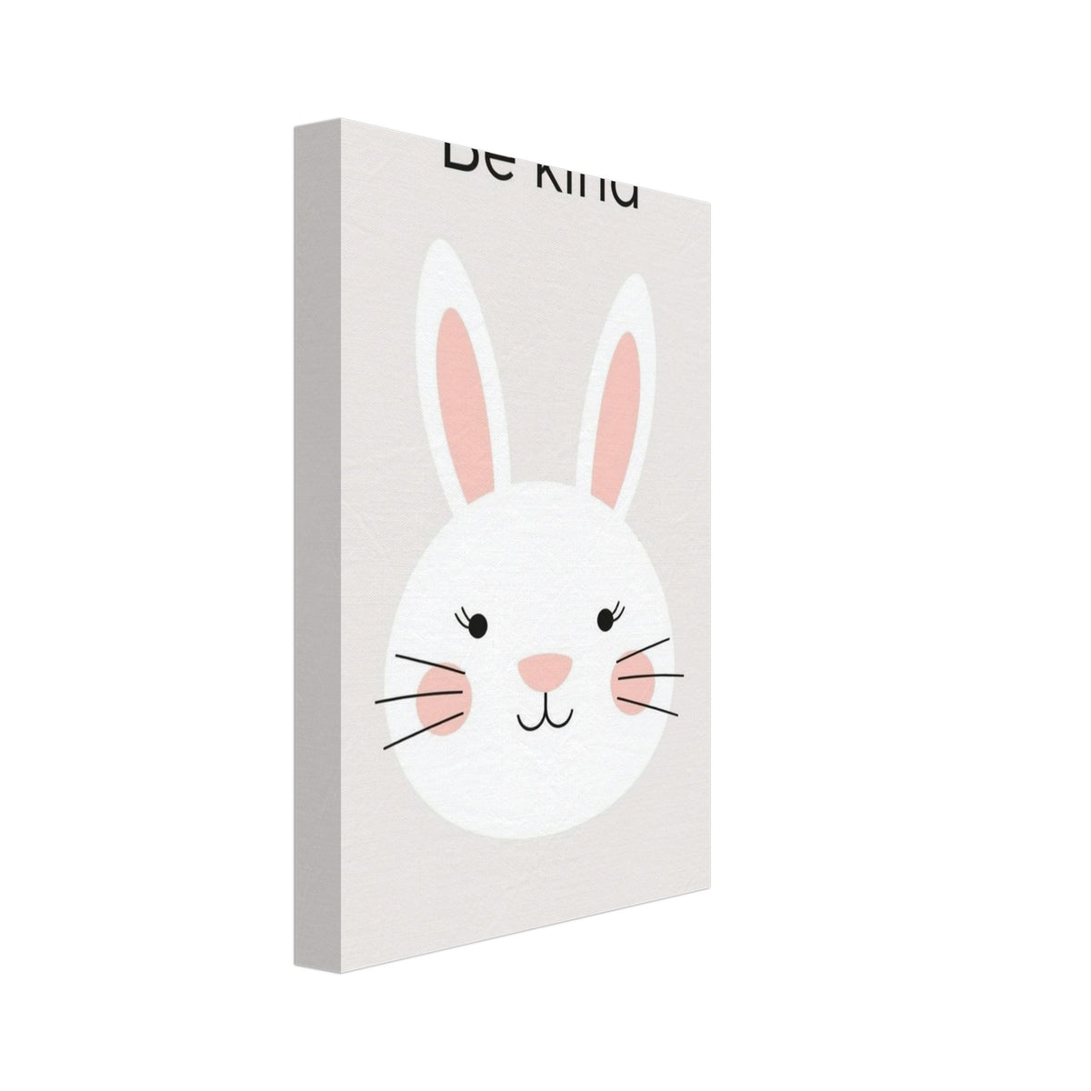 rabbit art print for the nursery, soft painterly artwork on matte paper