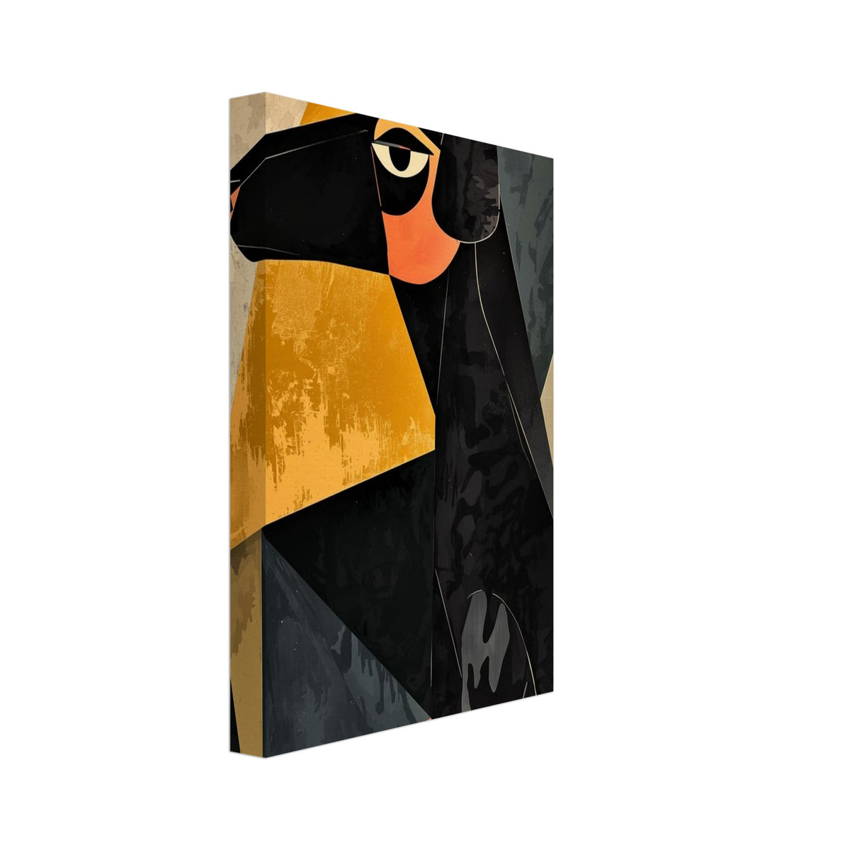 dog art print for the living room, soft painterly artwork on matte paper