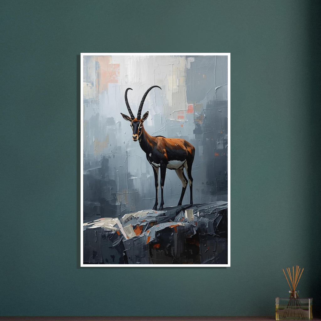 sheep art print for the living room, soft painterly artwork on matte paper