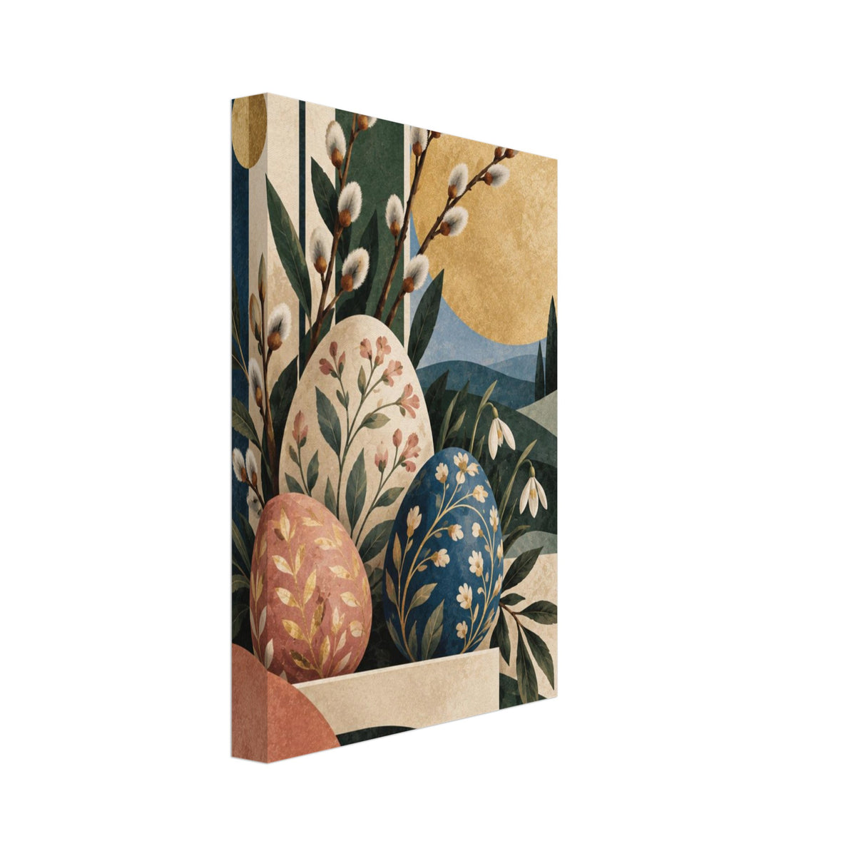 original abstract composition art print for the living room, soft painterly artwork on matte paper