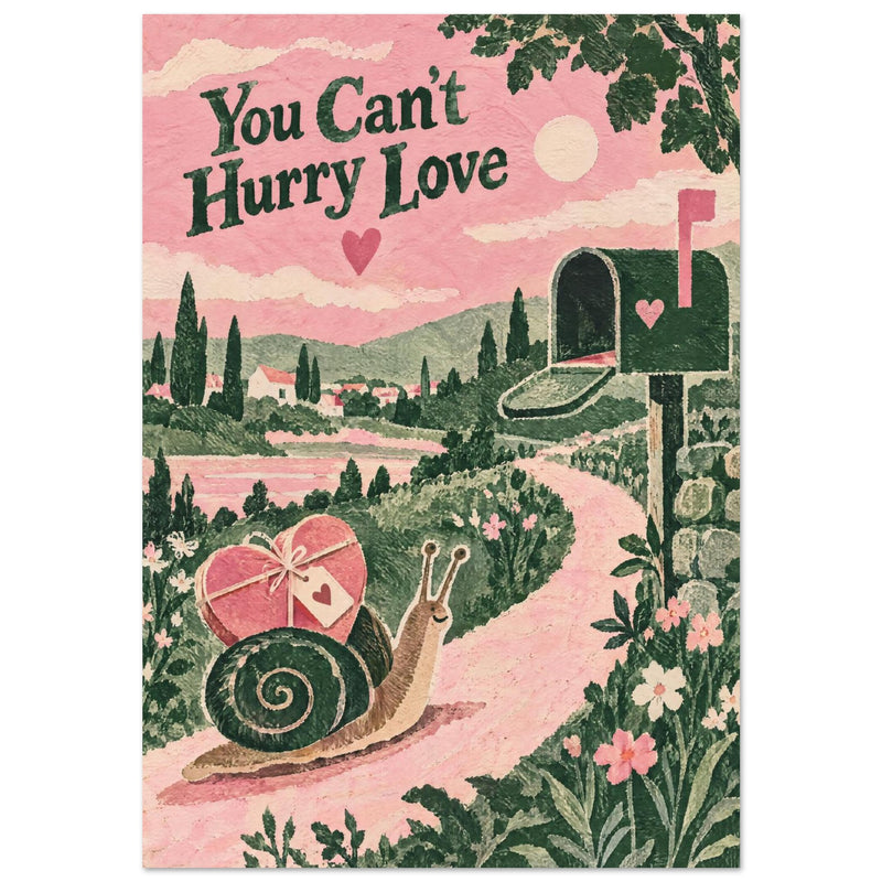 You Can't Hurry Love Illustrated Poster
