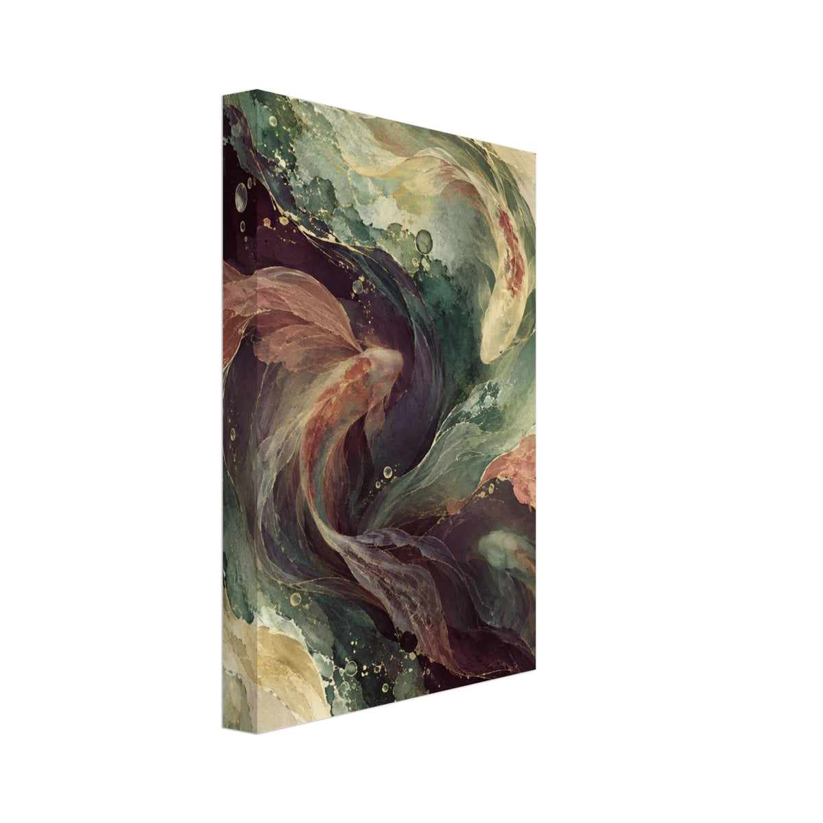 original abstract composition art print for the living room, soft painterly artwork on matte paper
