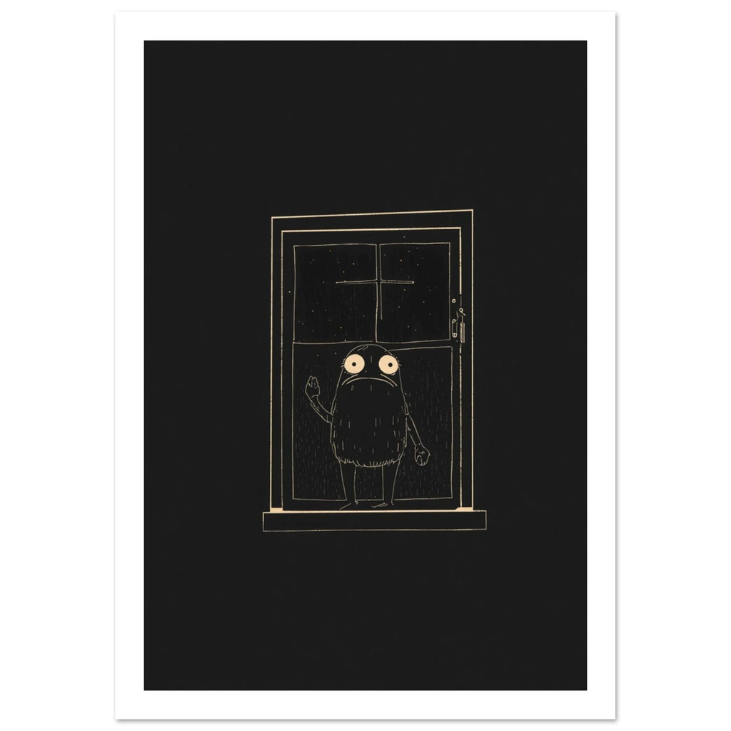 original abstract composition art print for the living room, soft painterly artwork on matte paper