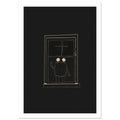original abstract composition art print for the living room, soft painterly artwork on matte paper