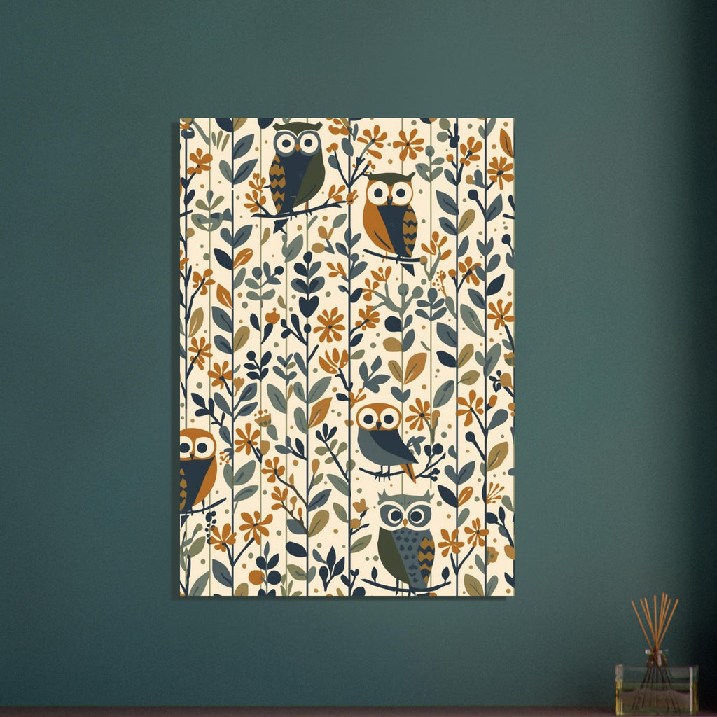 Owl Study Fine wall art print by Printavelle – close-up