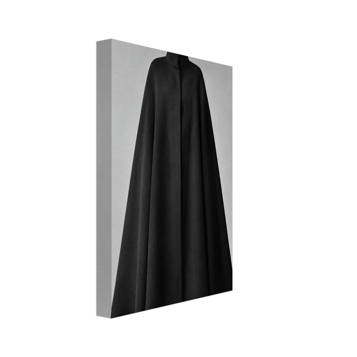 Woman In Black Cape Art Print – Canvas