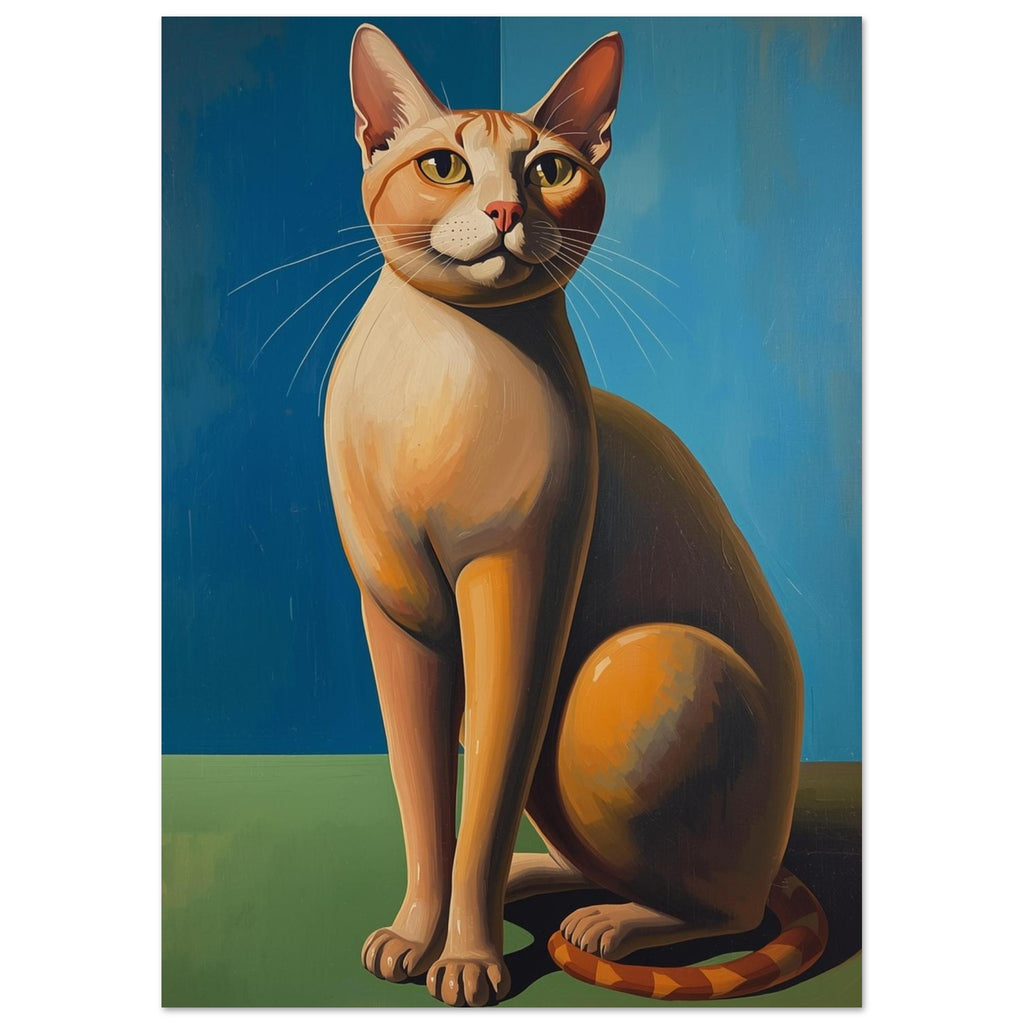 Cat in Soft Light wall art print by Printavelle – close-up