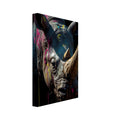 rhinoceros art print for the living room, soft painterly artwork on matte paper