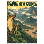 Papua New Guinea Retro Travel Poster
