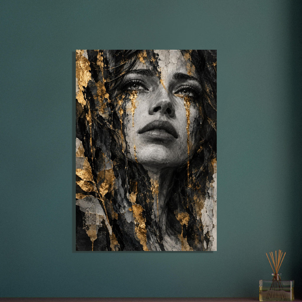 original abstract composition art print for the living room, soft painterly artwork on matte paper