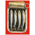 Sardine Tin Retro Art Print