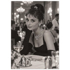 Elegant Woman Black And White Art Print
