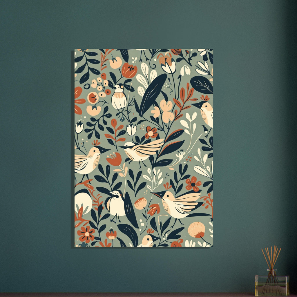 small garden bird art print for the kitchen, soft painterly artwork on matte paper