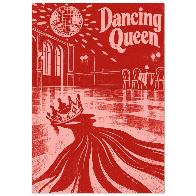 Dancing Queen Retro Disco Poster