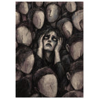 Original Abstract Composition Portrait N1F4 Art Print