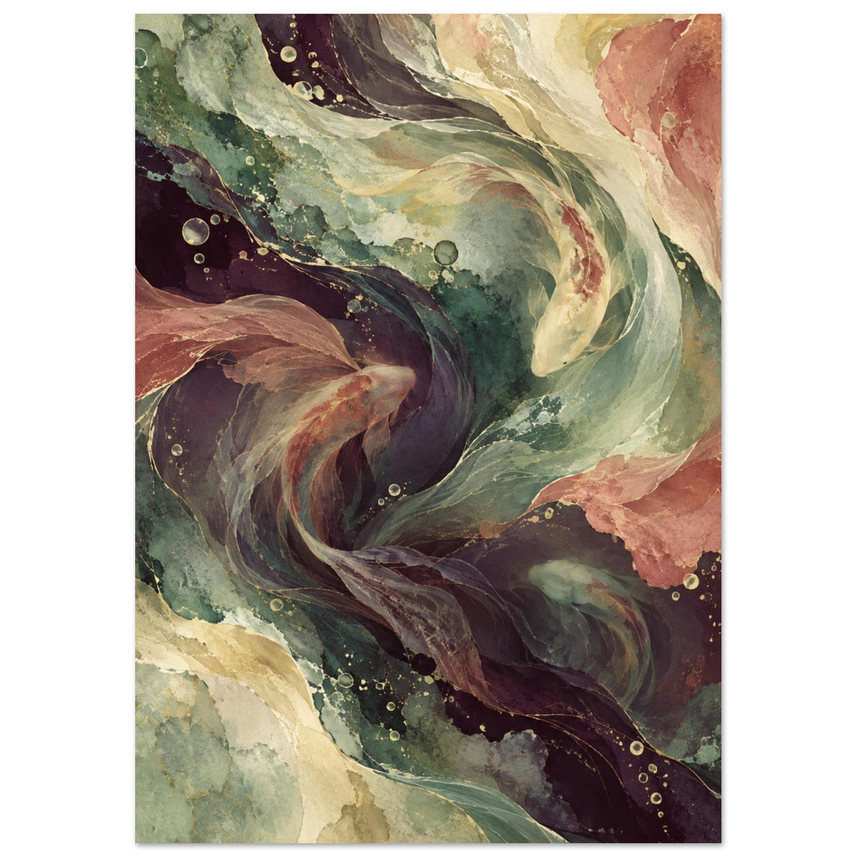 Quiet Original Abstract Composition XI Art Print