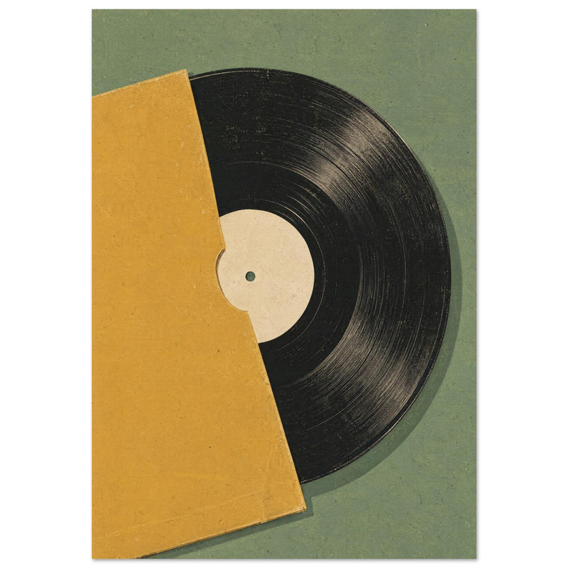 Disque vinyle – affiche rétro