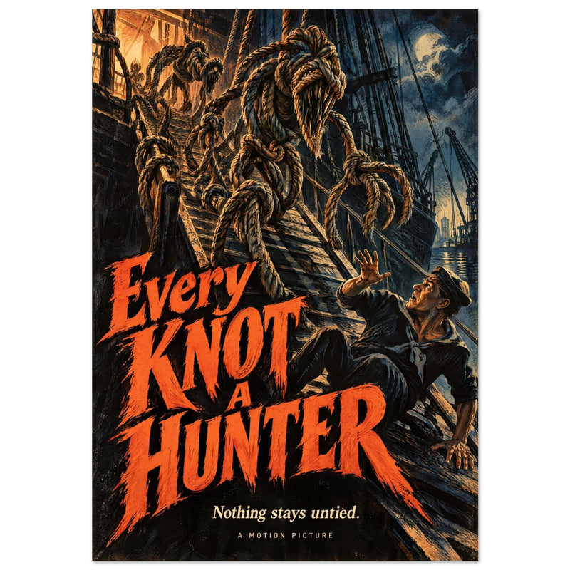 Rope Monsters Retro Horror Poster