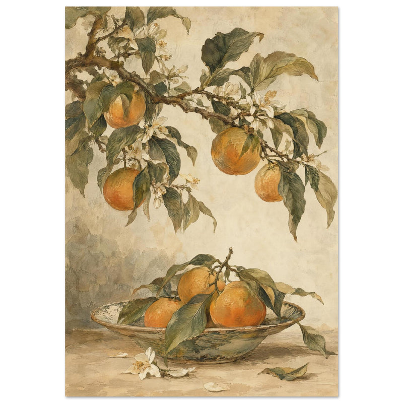 Mandarin Orange Botanical Art Print