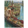 Canoe Harvest Landscape – realism wall art print by Printavelle – close-up