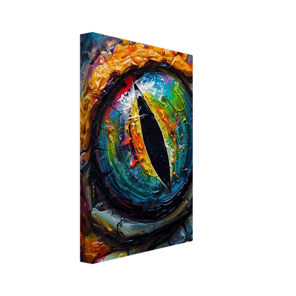lizard art print for the home office, soft painterly artwork on matte paper