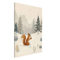 squirrel art print for the nursery, soft painterly artwork on matte paper