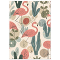 flamingo art print for the bedroom, soft painterly artwork on matte paper