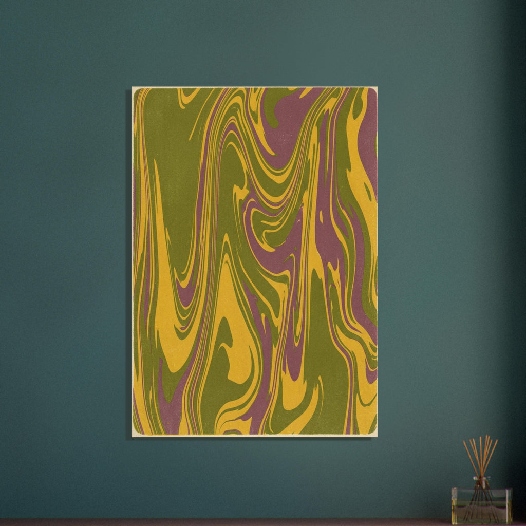Marbled Swirls Retro Abstract – abstract wall art print by Printavelle – close-up