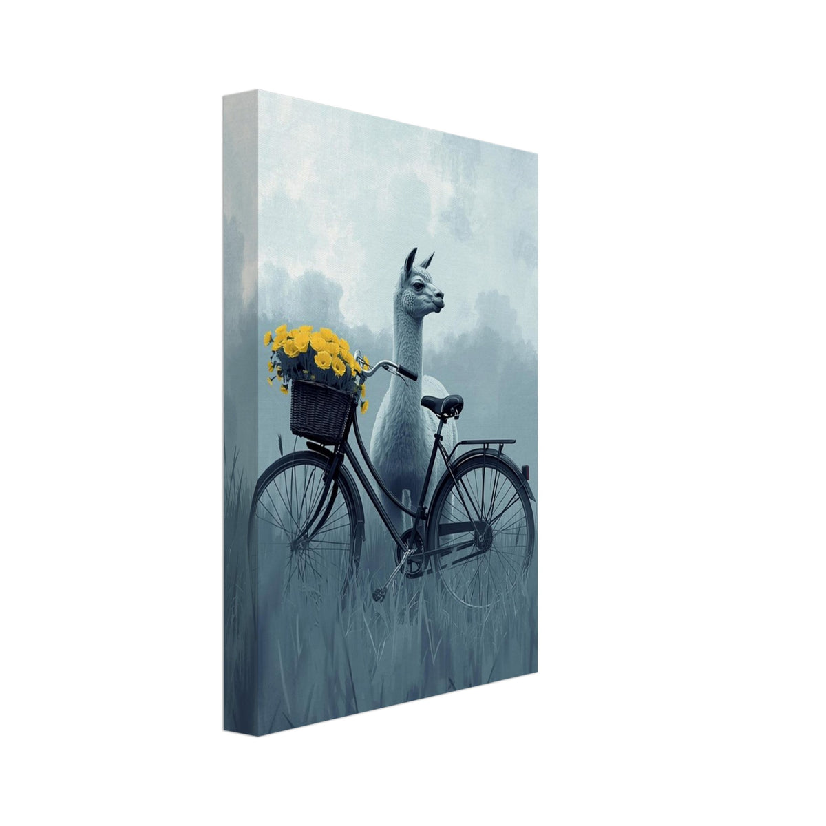 sheep art print for the living room, soft painterly artwork on matte paper