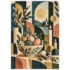 original abstract composition art print for the living room, soft painterly artwork on matte paper