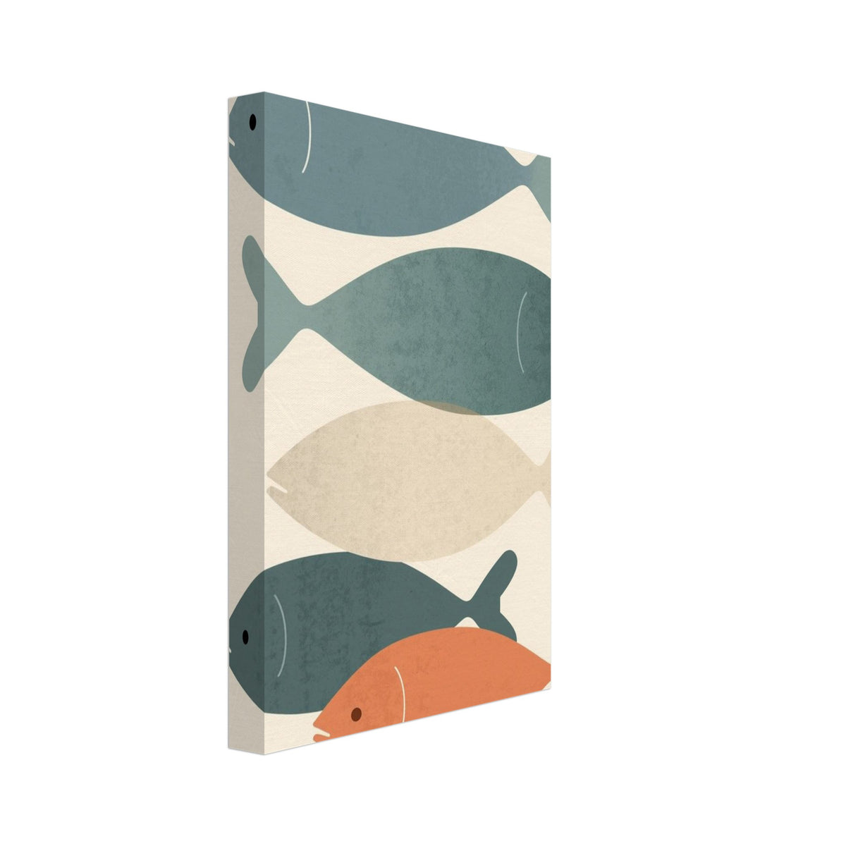 koi fish art print for the bathroom, soft painterly artwork on matte paper