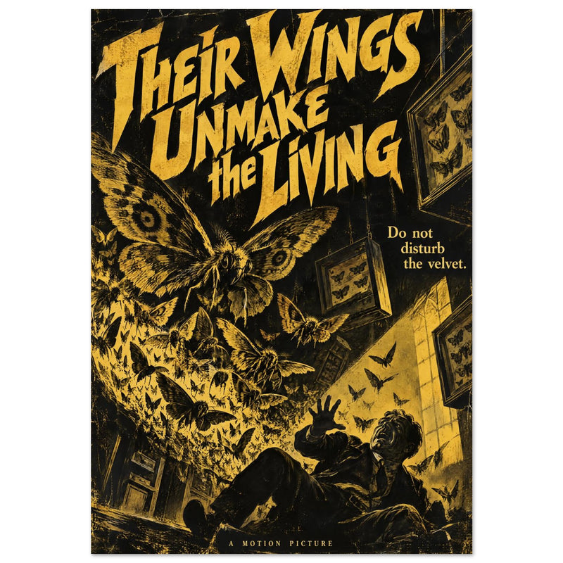 Giant Moth Retro Horror Poster