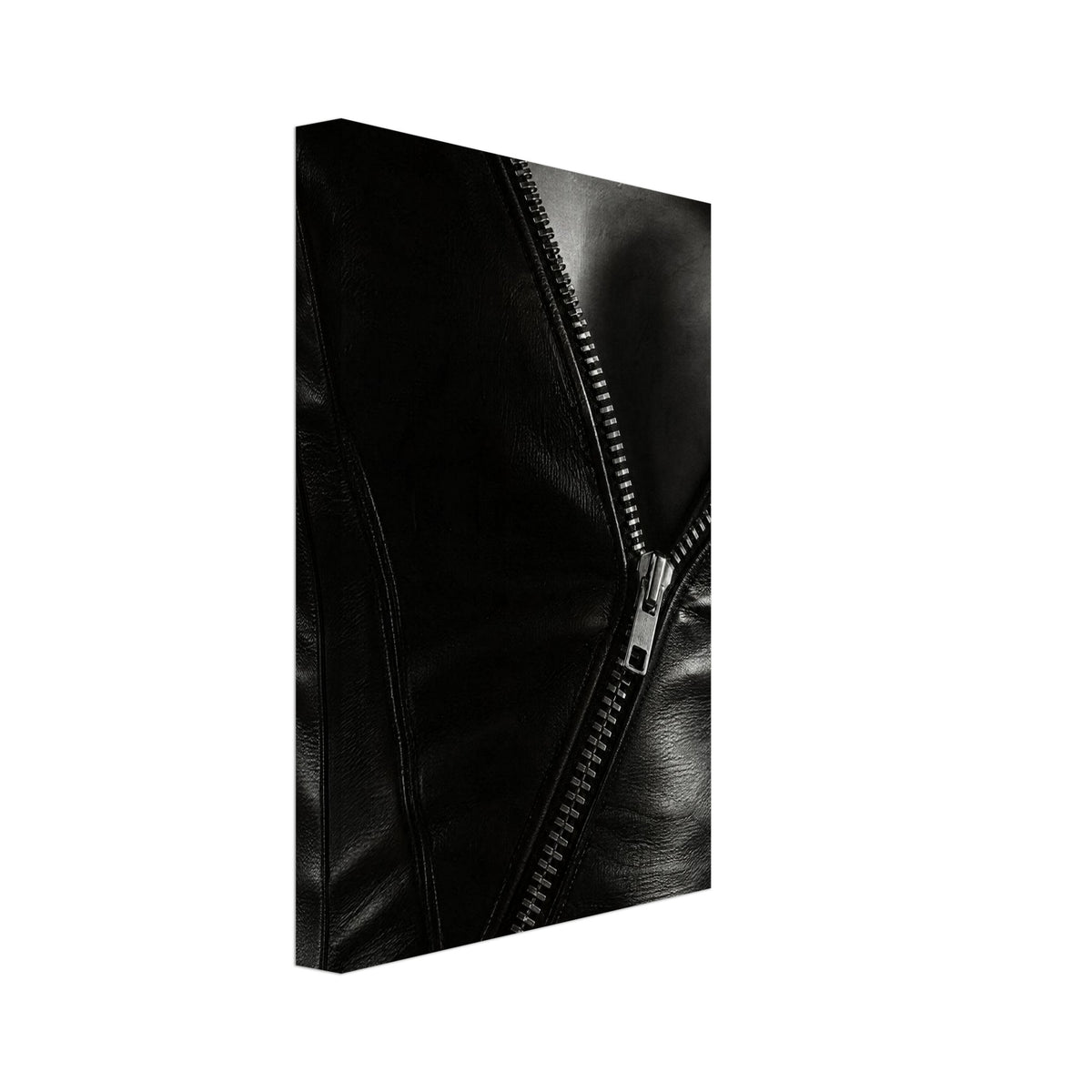 Leather Jacket Monochrome Art Print – Canvas