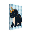 dinosaur art print for the nursery, soft painterly artwork on matte paper