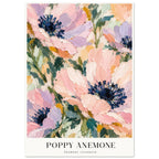 Poppy Anemone Pastel Floral Art Print