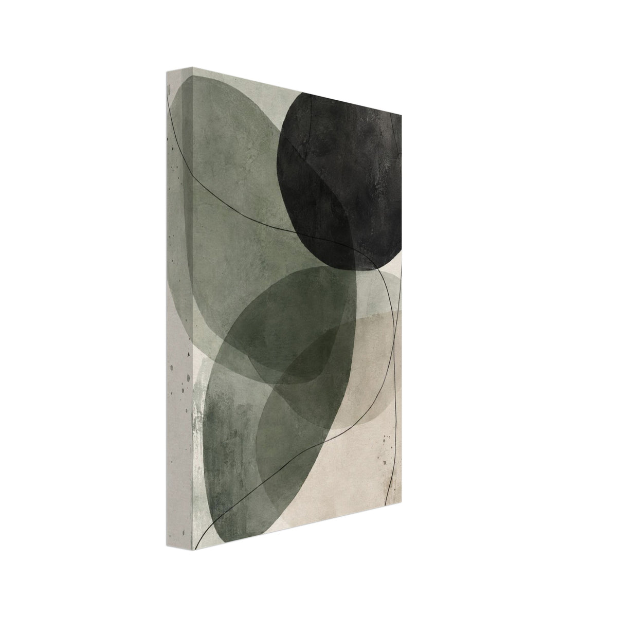 Original Abstract Composition Study IV Fine Art Print – Canvas