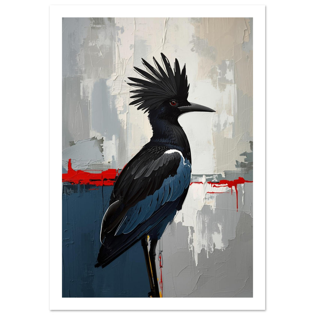 eagle art print for the home office, soft painterly artwork on matte paper