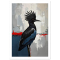 eagle art print for the home office, soft painterly artwork on matte paper