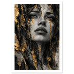 original abstract composition art print for the living room, soft painterly artwork on matte paper