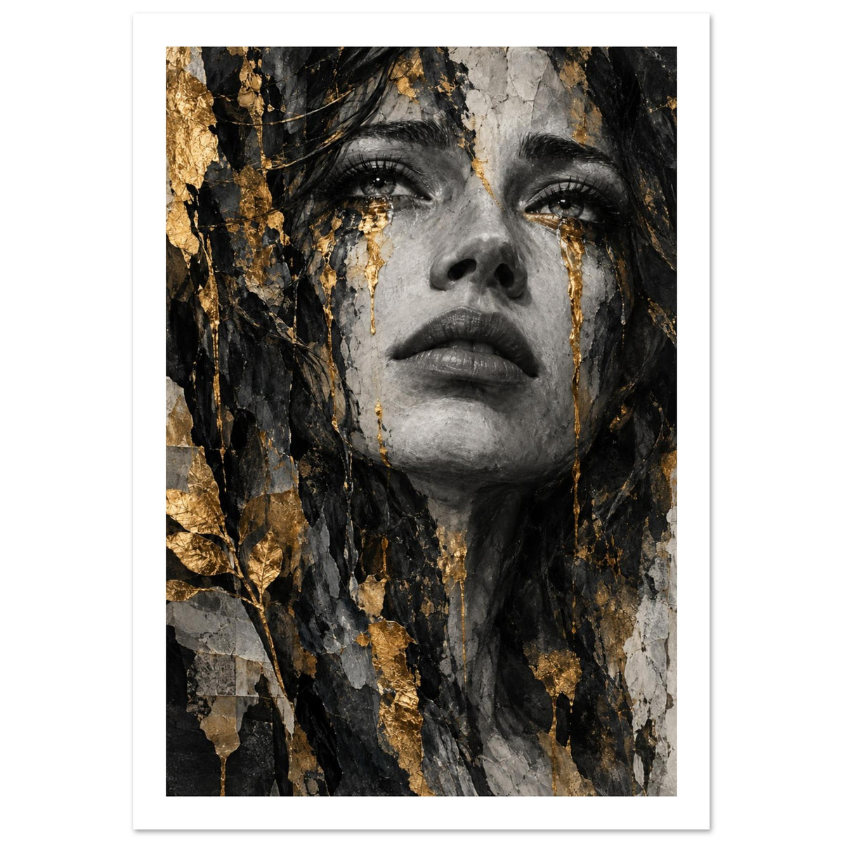 original abstract composition art print for the living room, soft painterly artwork on matte paper