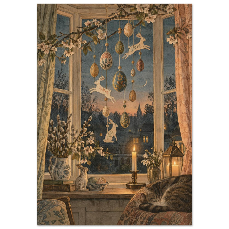Easter Hare Vintage Style Art Print