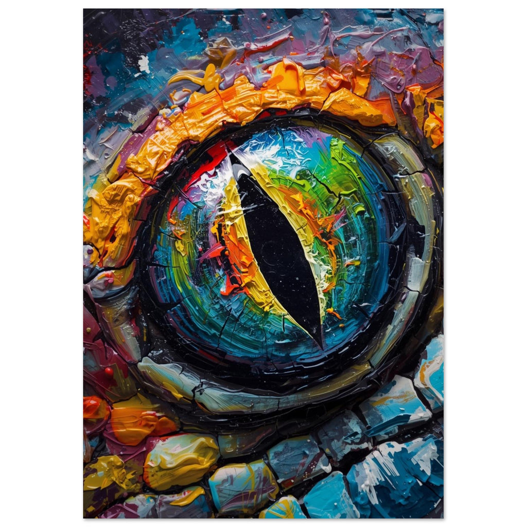 lizard art print for the home office, soft painterly artwork on matte paper