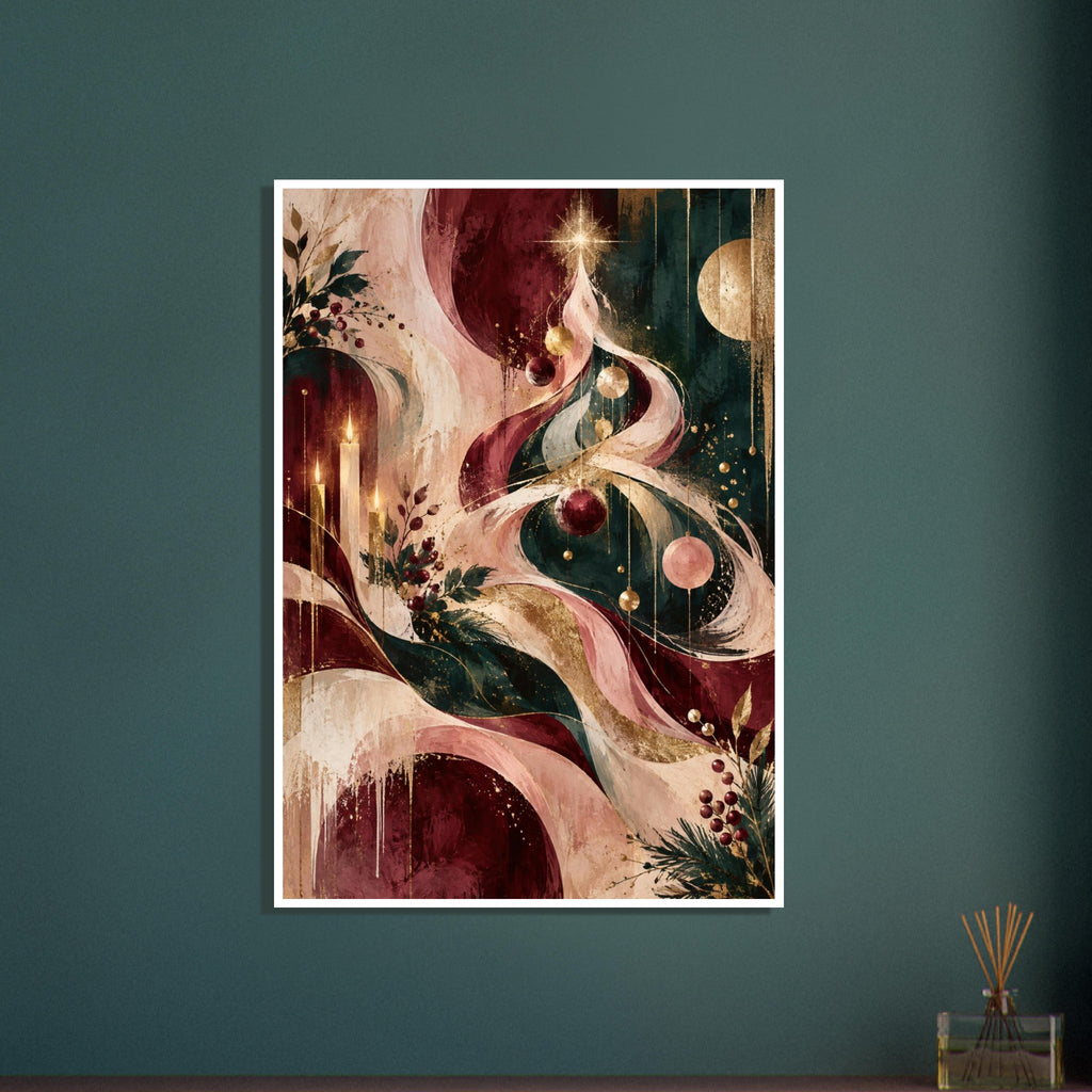original abstract composition art print for the living room, soft painterly artwork on matte paper