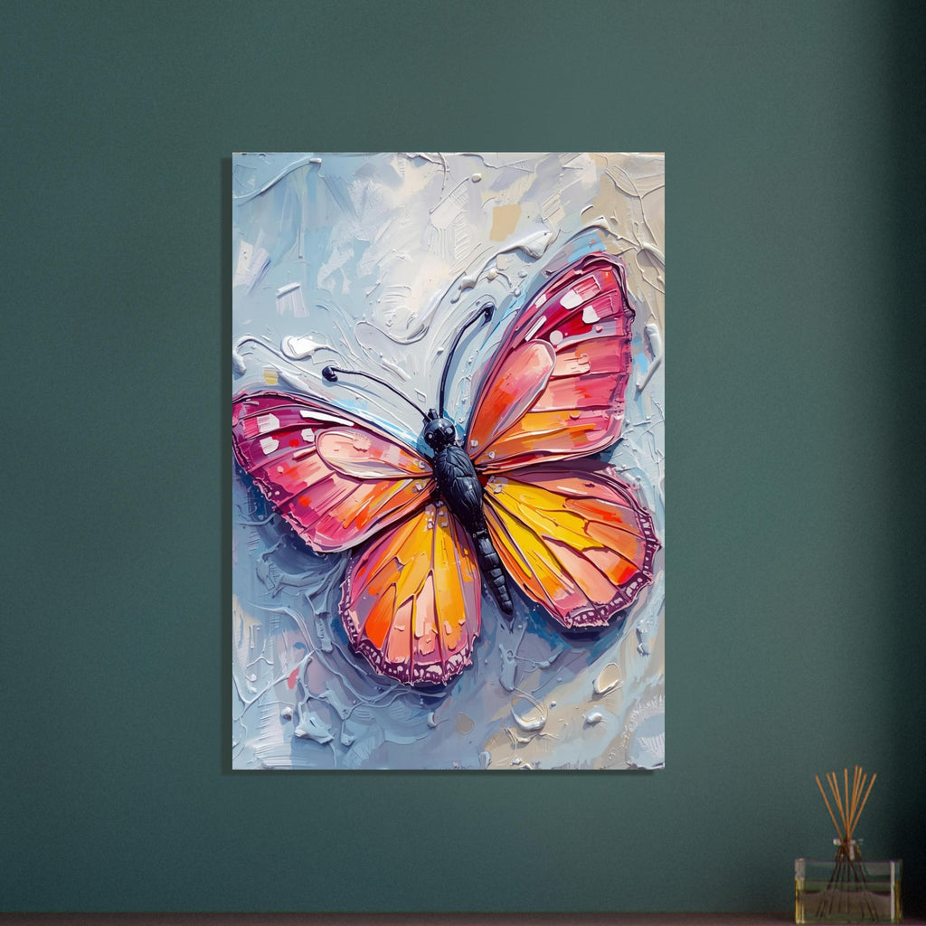 butterfly art print for the bedroom, soft painterly artwork on matte paper