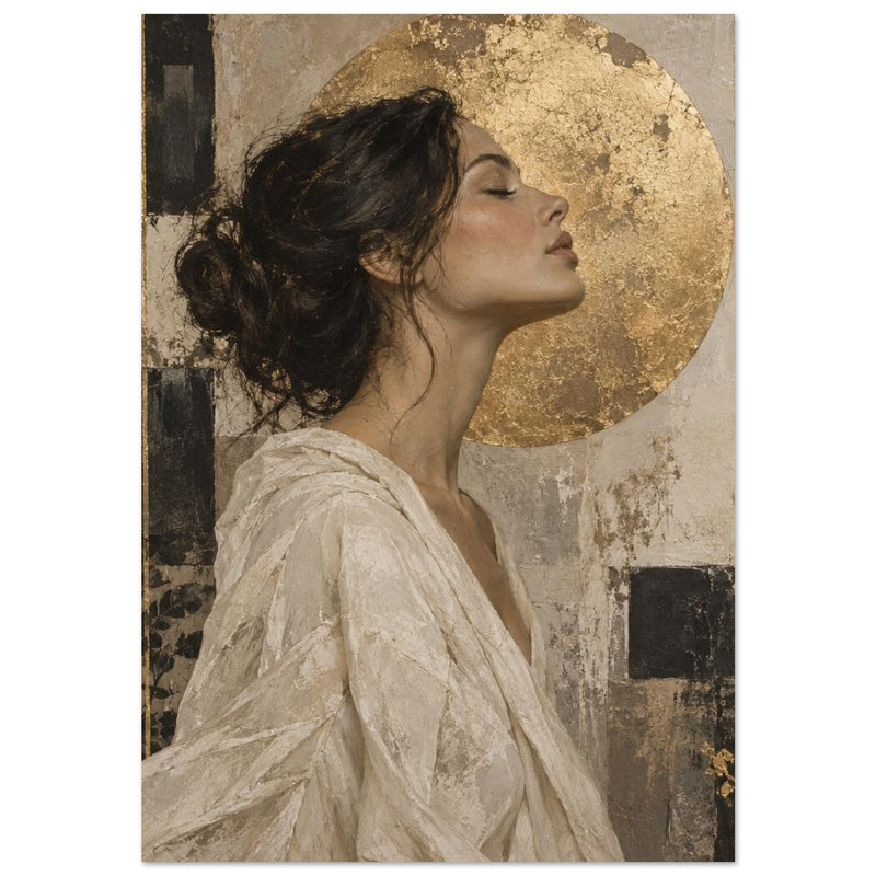 Gilded Stillness Art Print