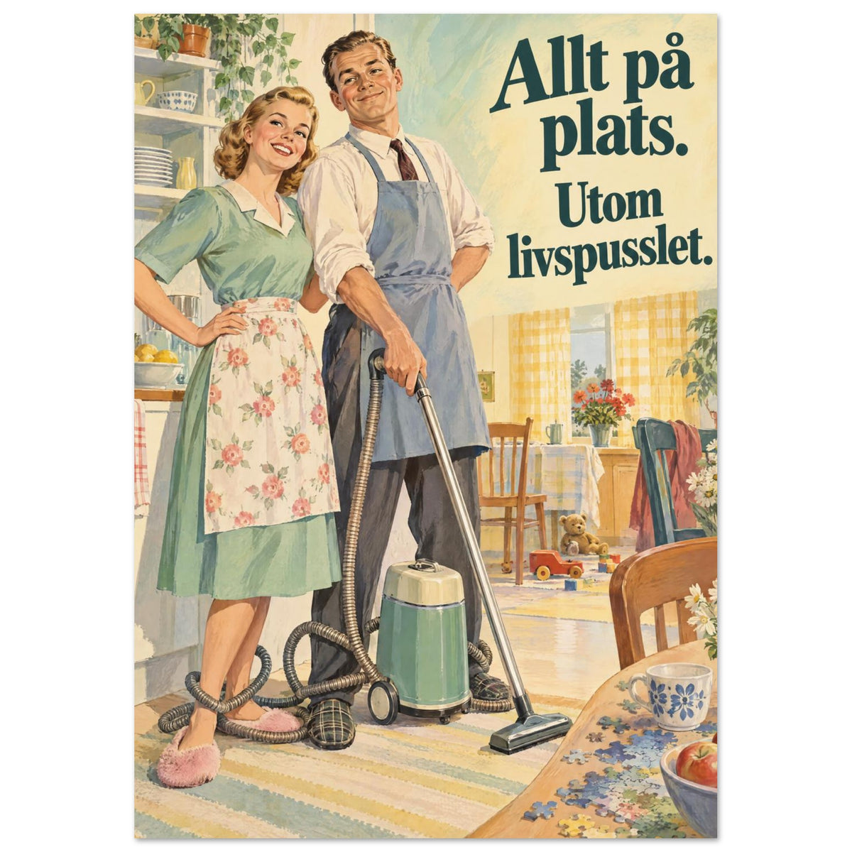 Allt på plats. Utom livspusslet.