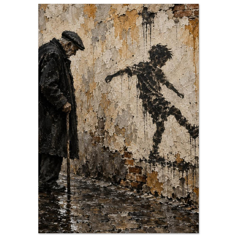 Boy on the Wall Art Print