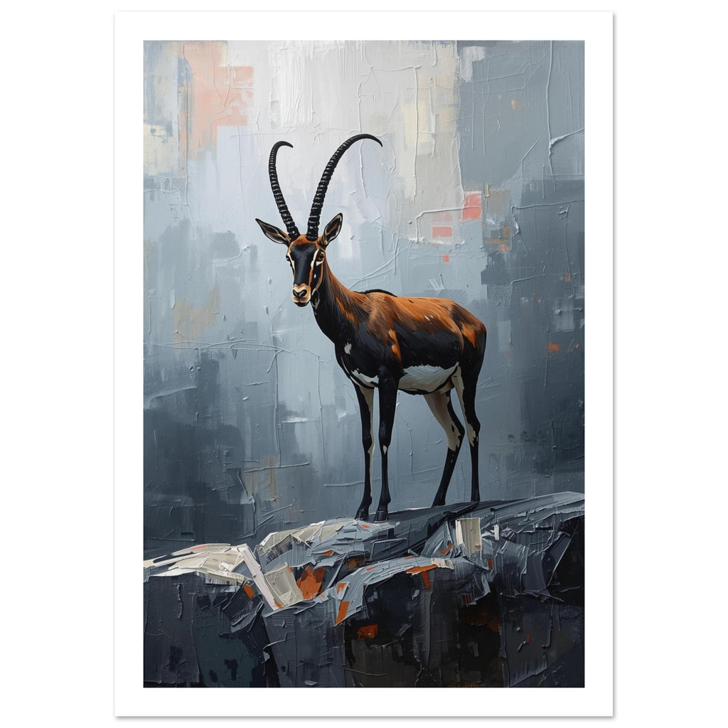 sheep art print for the living room, soft painterly artwork on matte paper